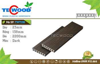 Sàn gỗ nhựa ngoài trời TecWood138 - Dard