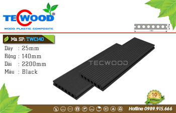 Sàn gỗ nhựa ngoài trời TecWood 138 - Coffee